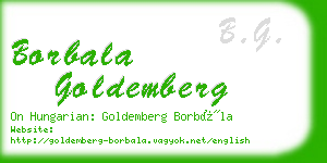 borbala goldemberg business card